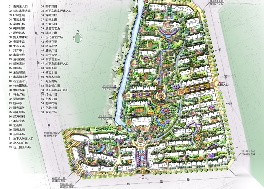 安徽高等住宅景观规划设计方案cad施工图下载【ID:161082103】