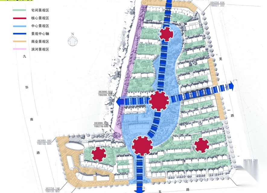 安徽高等住宅景观规划设计方案cad施工图下载【ID:161082103】