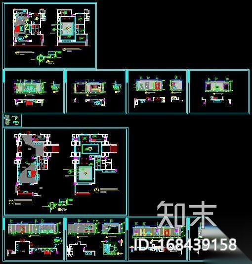 某酒店总统套房装修图cad施工图下载【ID:168439158】