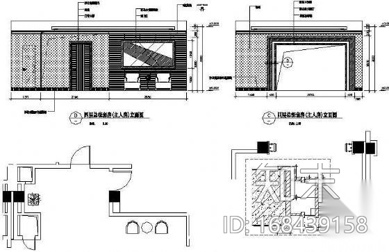 某酒店总统套房装修图cad施工图下载【ID:168439158】