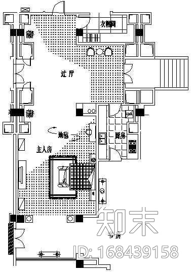 某酒店总统套房装修图cad施工图下载【ID:168439158】