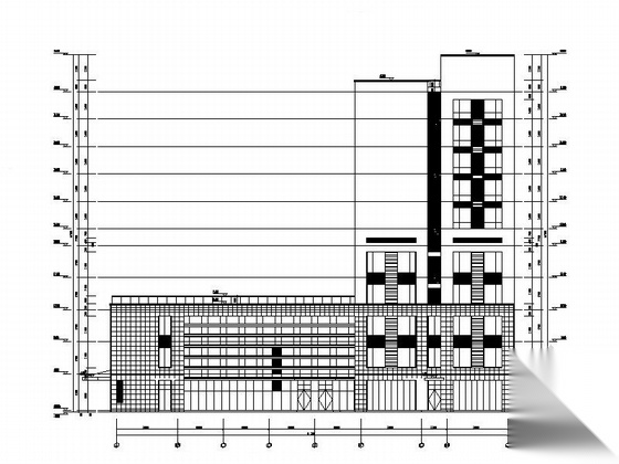 [苏州]大型现代风格甲级医院综合楼建筑施工图（知名设计...施工图下载【ID:166802138】