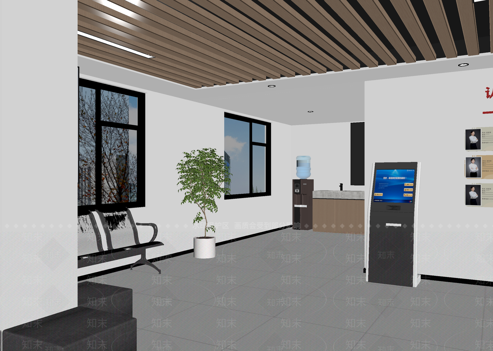 现代接待室3D模型下载【ID:1215104179】