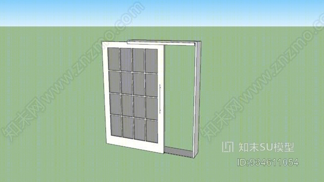 推拉门SU模型下载【ID:934611054】