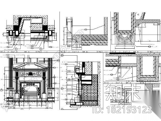 [上海]双层豪华庄园别墅施工图cad施工图下载【ID:182193123】