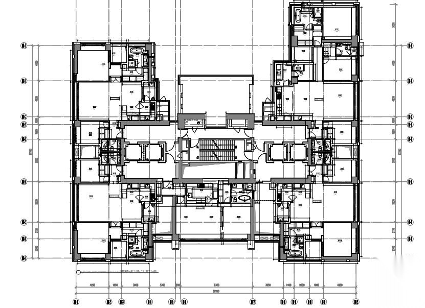 深圳湾悦府南北塔某样板间施工图+物料表cad施工图下载【ID:160651141】