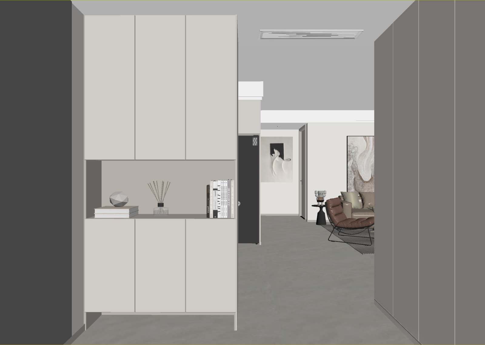 现代玄关3D模型下载【ID:1214624044】