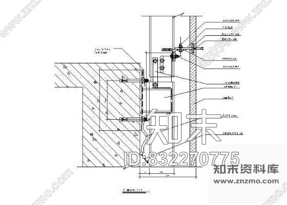 图块/节点石材幕墙节点详图集施工图下载【ID:832270775】