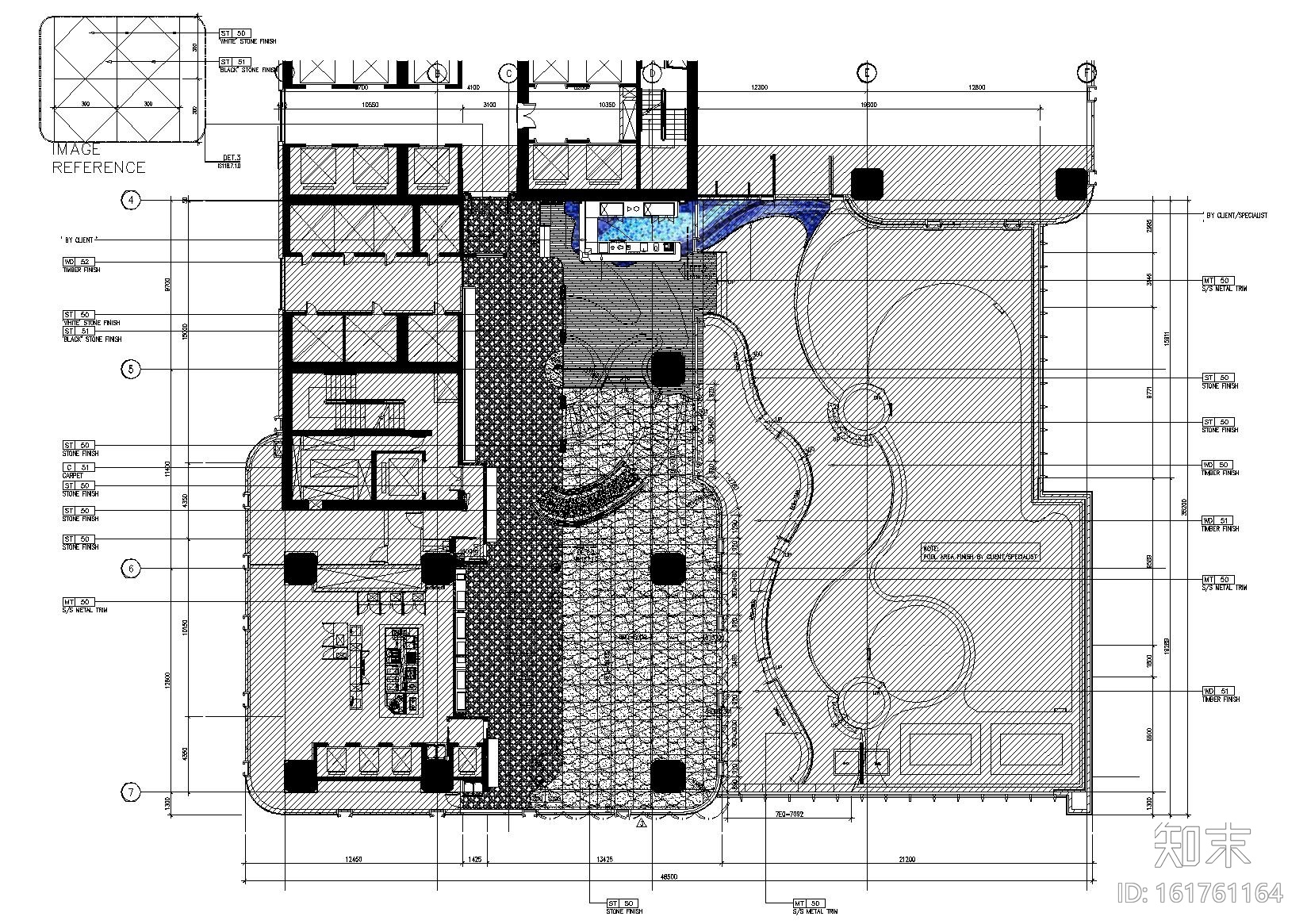 ​[越南]时代广场酒店全日制餐厅全套施工图cad施工图下载【ID:161761164】