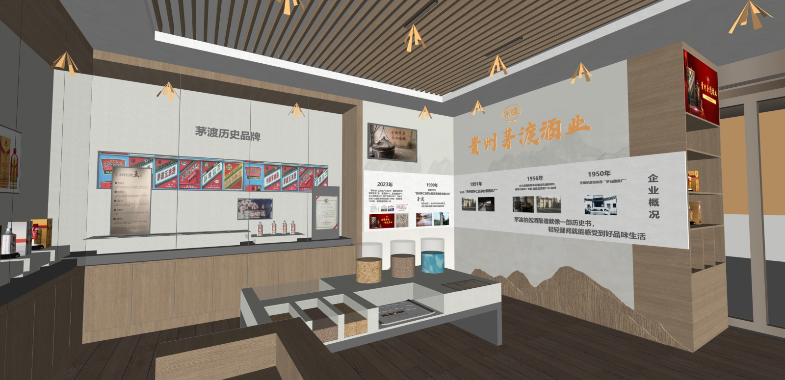 新中式烟酒店SU模型下载【ID:1215963873】