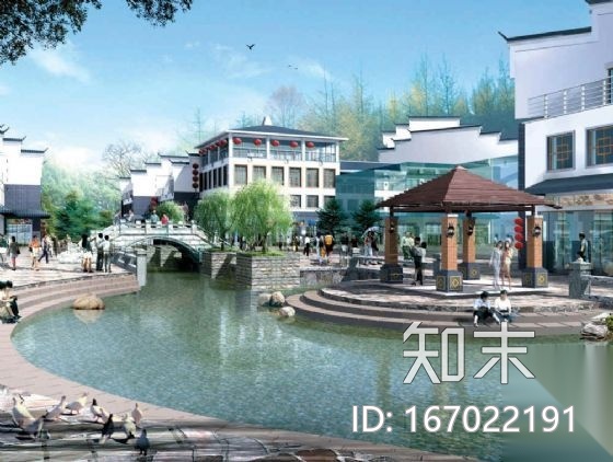 江西井冈山天街旅游文化商业广场景观方案cad施工图下载【ID:167022191】