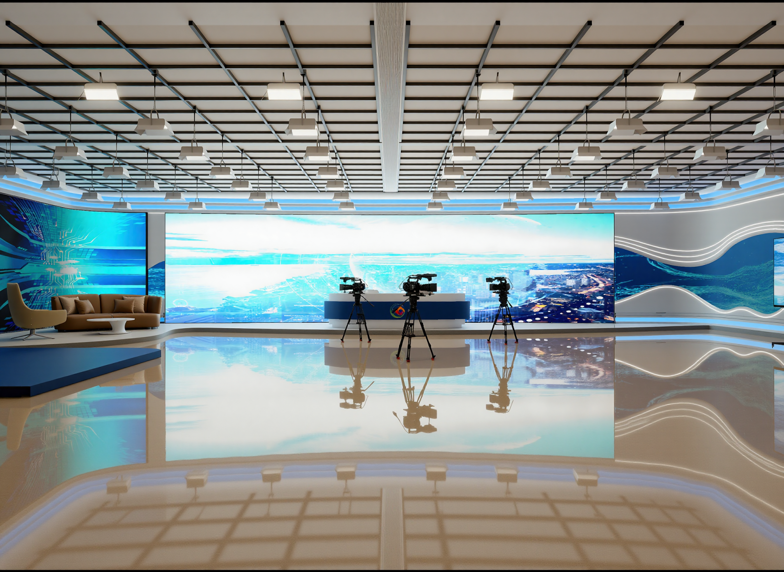 现代舞台平台3D模型下载【ID:1214713399】