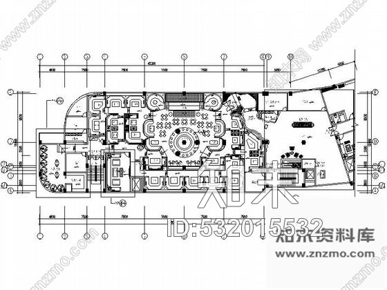 施工图福州连锁时尚热辣慢摇酒吧室内装修图cad施工图下载【ID:532015532】