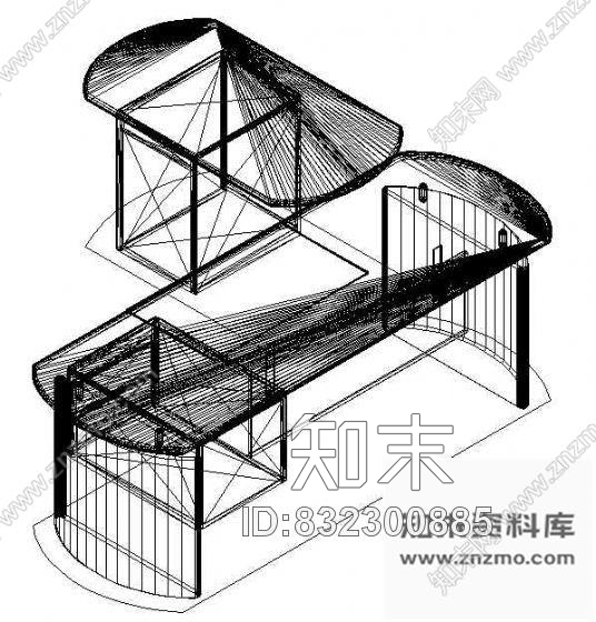 图块/节点办公家具CAD模型7施工图下载【ID:832300885】