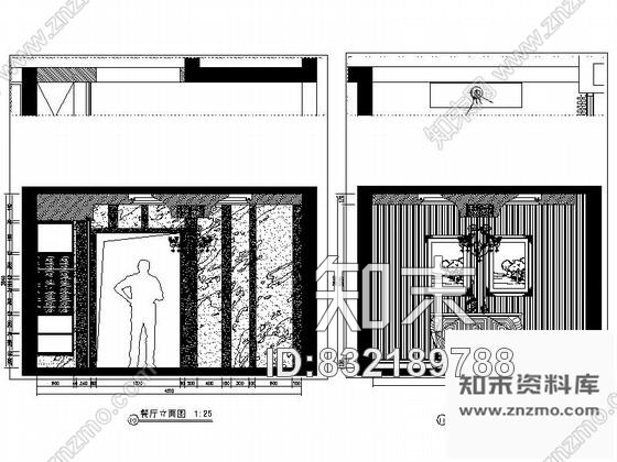 图块/节点重庆某欧式四居室餐厅立面图cad施工图下载【ID:832189788】