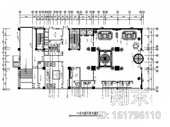 [湖南]某四星级豪华酒店大堂装修图（含效果）cad施工图下载【ID:161796110】