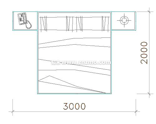 床头柜cad施工图下载【ID:180873156】