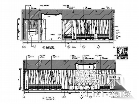 [广东]园林小区售楼部室内装修施工图（含效果）cad施工图下载【ID:161738198】