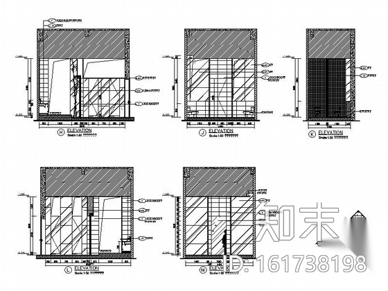 [广东]园林小区售楼部室内装修施工图（含效果）cad施工图下载【ID:161738198】