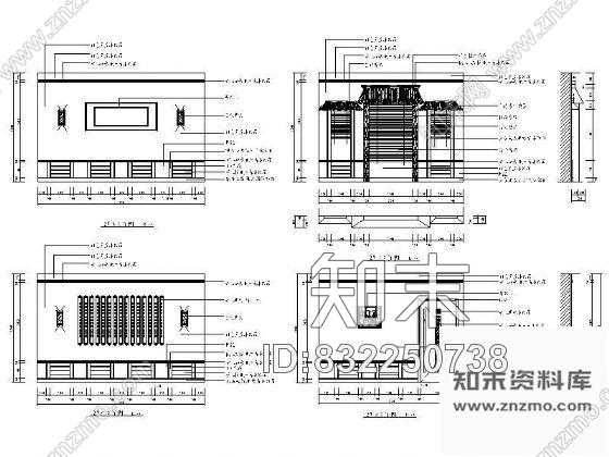 图块/节点某中餐厅包间立面装饰图施工图下载【ID:832250738】