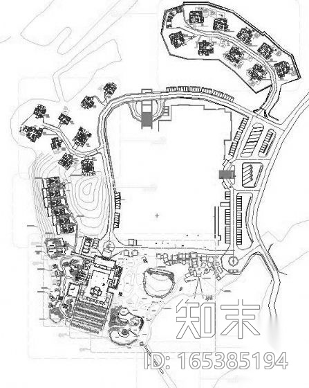 某温泉度假村竣工图cad施工图下载【ID:165385194】