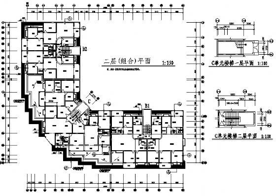 某六层商住楼建筑方案图cad施工图下载【ID:149852119】