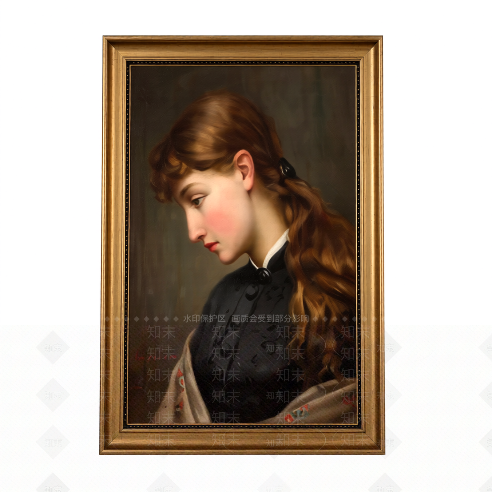 金色相框装饰画3D模型下载【ID:1206184600】