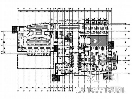 [济南]异国风情特色洗浴中心装修图（含效果）cad施工图下载【ID:165716131】