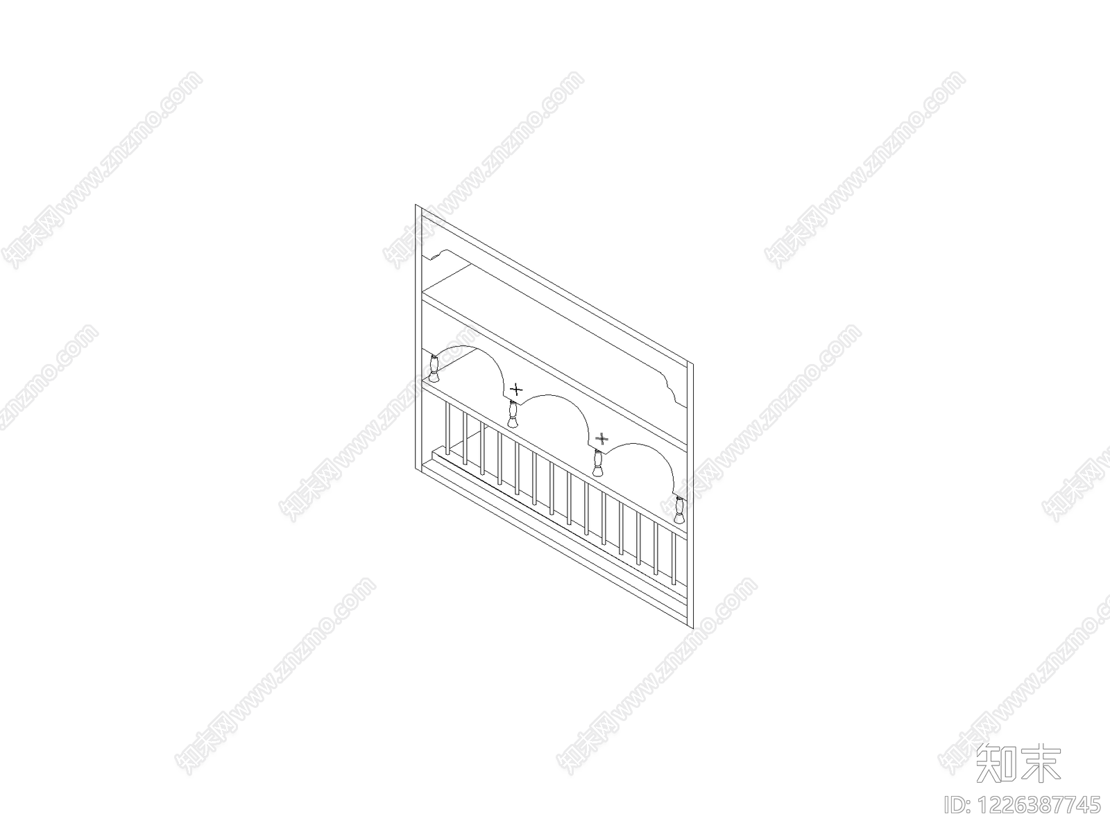 楼梯栏杆扶手CAD图纸