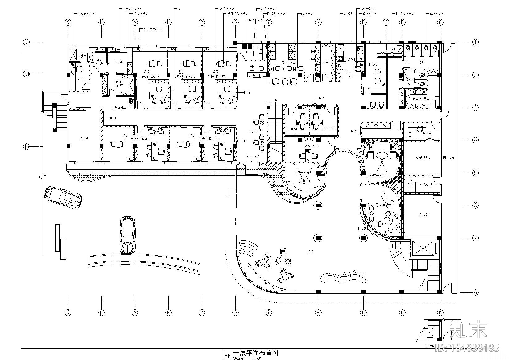 [广东]深圳美莱美容医院室内设计施工图cad施工图下载【ID:164838185】