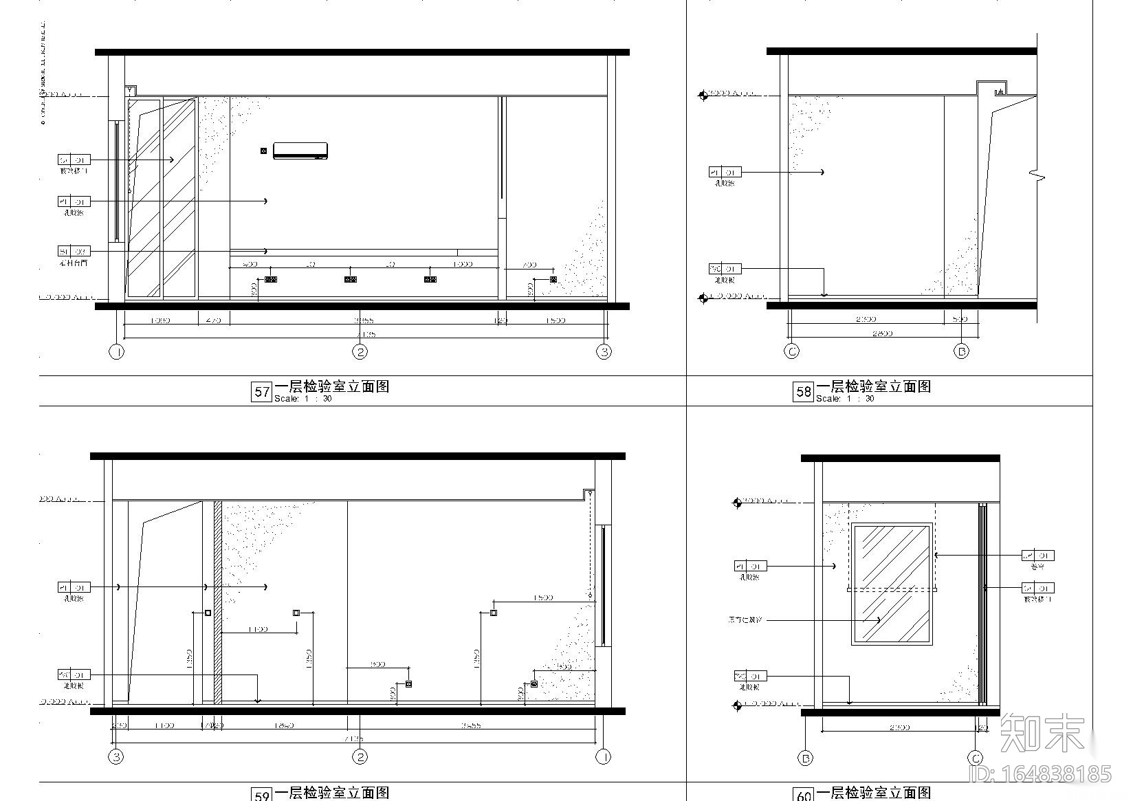 [广东]深圳美莱美容医院室内设计施工图施工图下载【ID:164838185】