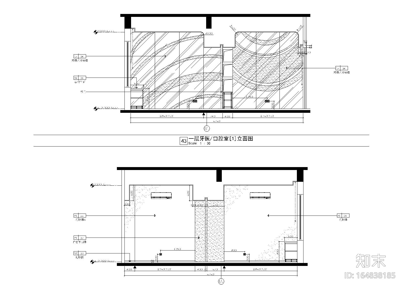 [广东]深圳美莱美容医院室内设计施工图cad施工图下载【ID:164838185】