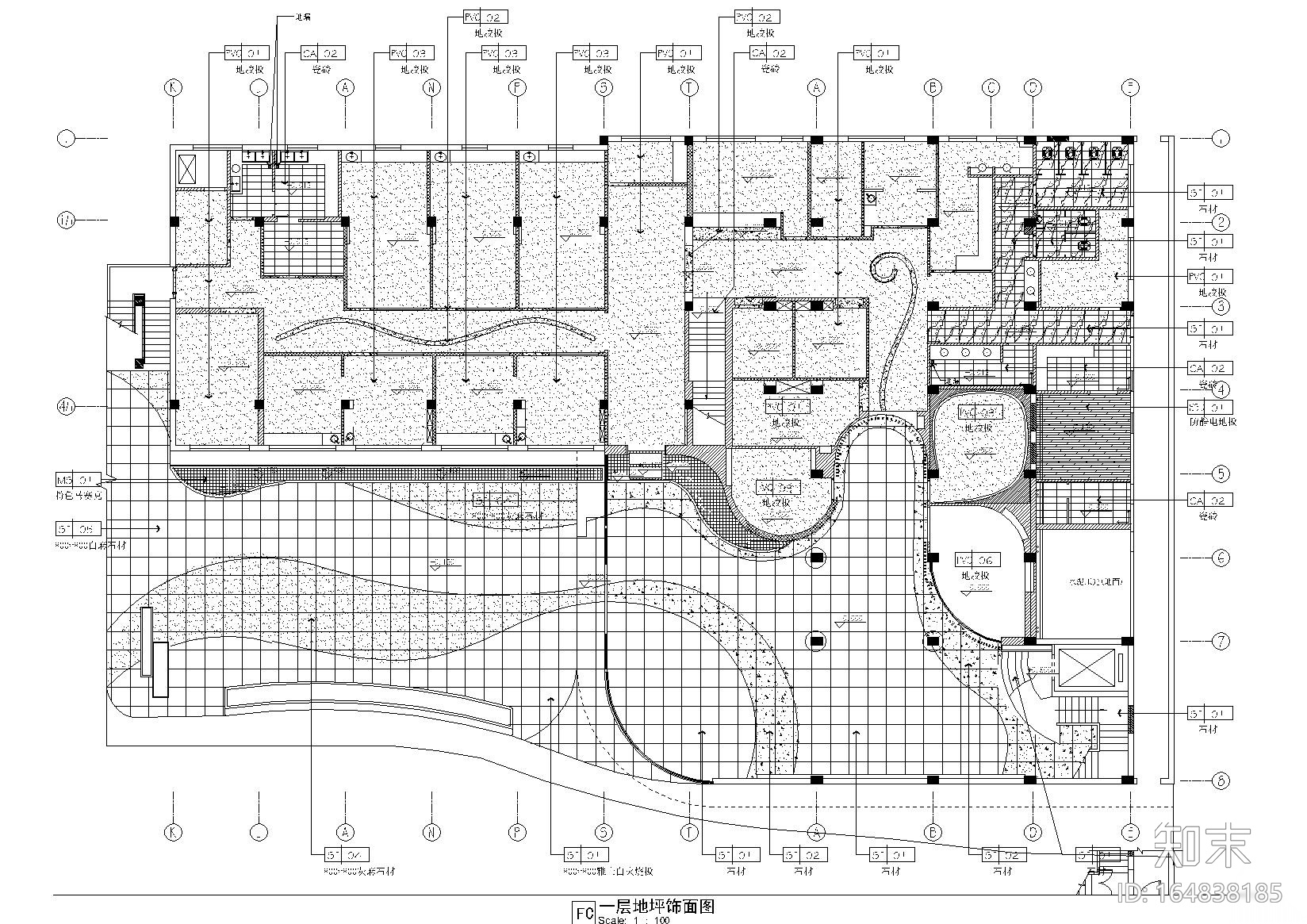 [广东]深圳美莱美容医院室内设计施工图cad施工图下载【ID:164838185】