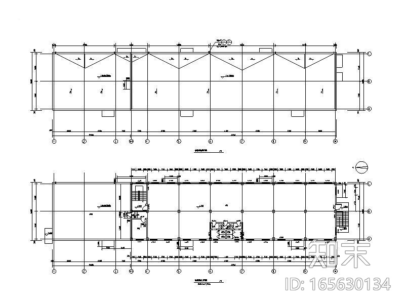 3层产业园设备用房及配套建筑施工图cad施工图下载【ID:165630134】
