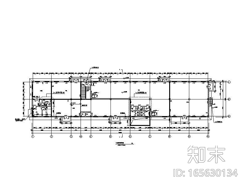 3层产业园设备用房及配套建筑施工图cad施工图下载【ID:165630134】