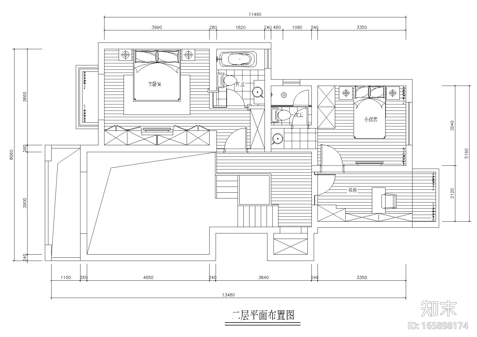 [江苏]苏州某户型样板间CAD施工图+实景拍摄cad施工图下载【ID:165898174】