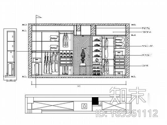 [福建]某时尚三层别墅全套施工图cad施工图下载【ID:165561112】