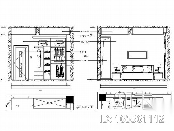 [福建]某时尚三层别墅全套施工图cad施工图下载【ID:165561112】