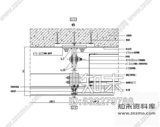 图块/节点某国际传媒中心外装节点cad施工图下载【ID:832279788】