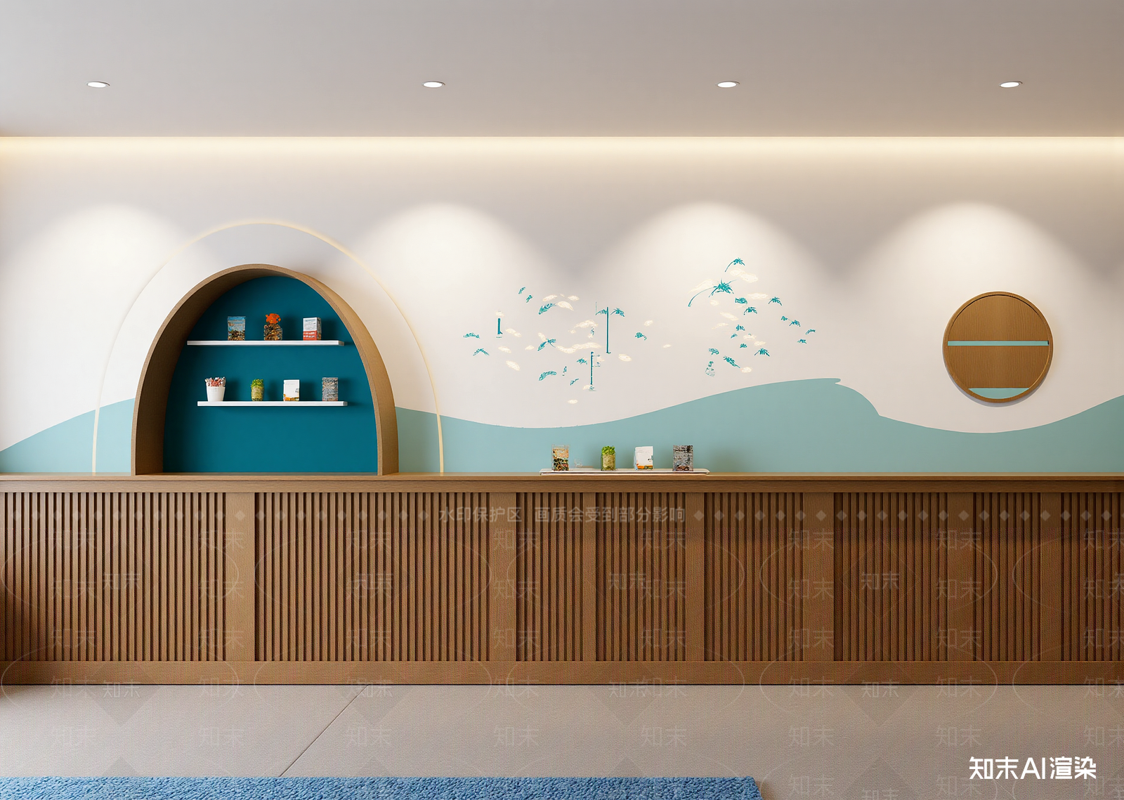 现代酒店大堂3D模型下载【ID:1215098259】