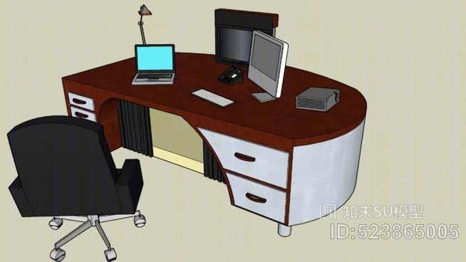 梦想桌SU模型下载【ID:523865005】