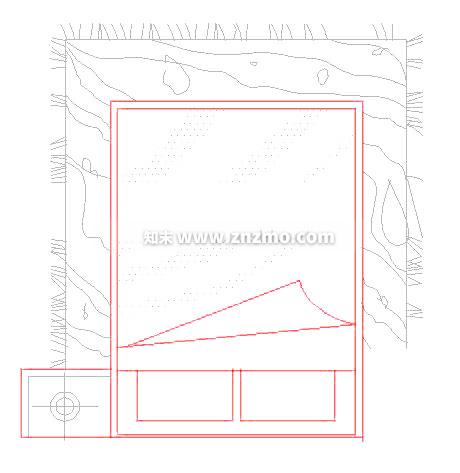 床头柜cad施工图下载【ID:181532190】