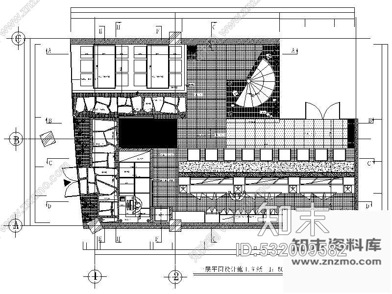 施工图日式料理店方案设计图cad施工图下载【ID:532009582】