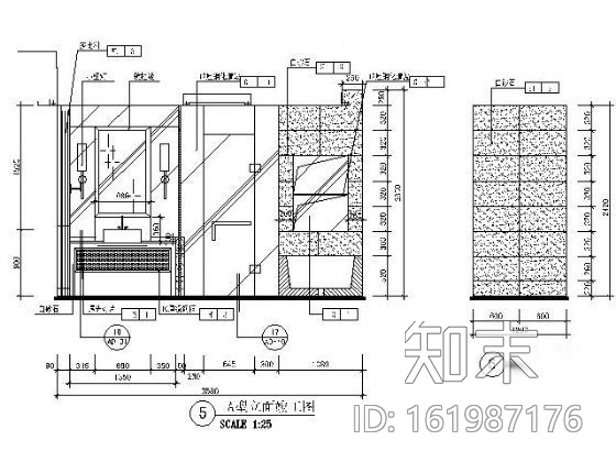 [广东]五星级酒店A型房施工图cad施工图下载【ID:161987176】