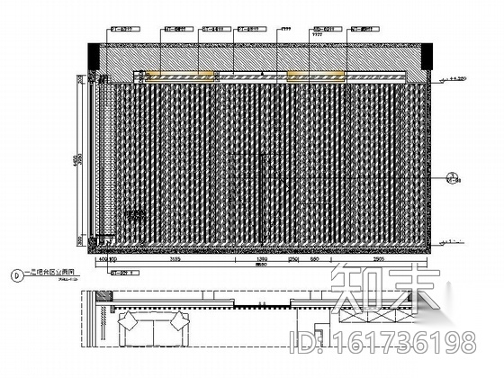 [福建]某时尚小区售楼处室内装修施工图（含效果）cad施工图下载【ID:161736198】