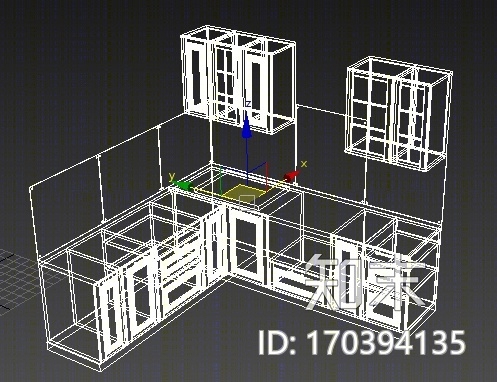 一个简单的厨房模型3D模型下载【ID:170394135】