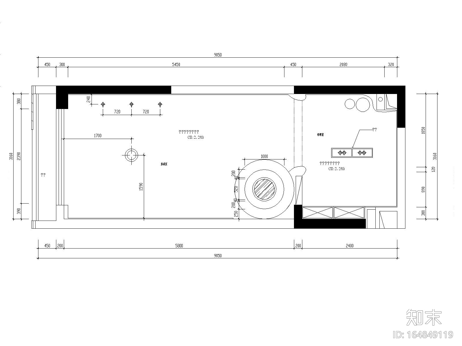 小型复式公寓爆改私人工作室全套施工图（附效果图）cad施工图下载【ID:164849119】