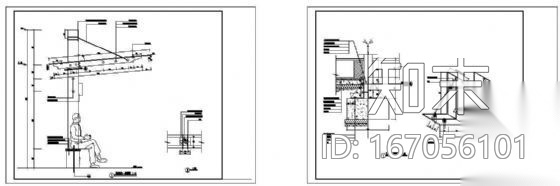 某景观广场休息廓建筑方案cad施工图下载【ID:167056101】