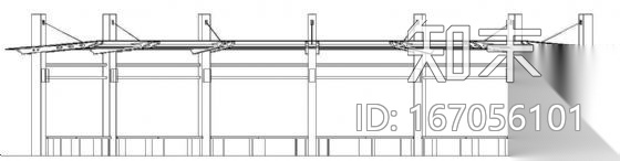 某景观广场休息廓建筑方案cad施工图下载【ID:167056101】