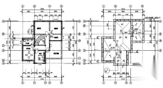 某三层别墅建筑施工图cad施工图下载【ID:149892157】